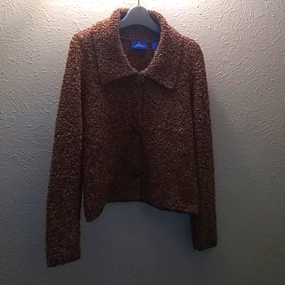 J.h collection long sleeve button sweater - Picture 1 of 7